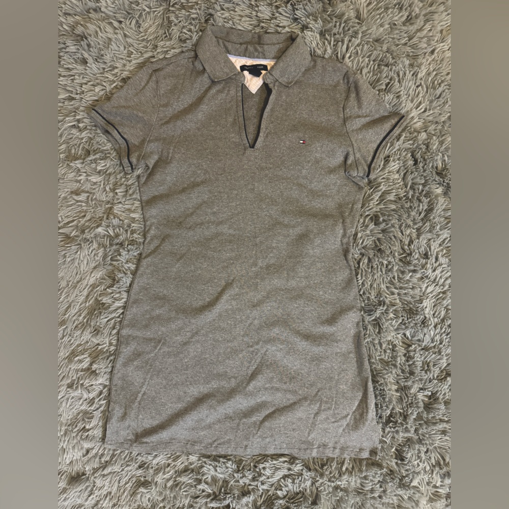 Tommy Hilfiger Polo Mini Dress Heather Grey Size S